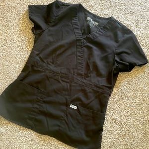 Greys anatomy scrub top. Black sz M. GUC